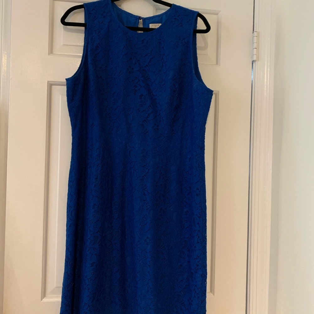 Lace blue dress